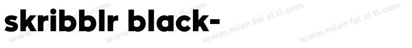 skribblr black字体转换